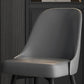 Nordic Style Solid Back Armless Dining Chairs Faux Leather Dining Chairs Clearhalo ' kitchen&dining_furn' 'Dining Chairs' 'Dining Tables & Seating' 'dining_chair' 'furn' 'furn_dining_chair' 'Furniture' 'furniture_dining_chair' 'Kitchen & Dining Furniture' 'kitchen' 4546431