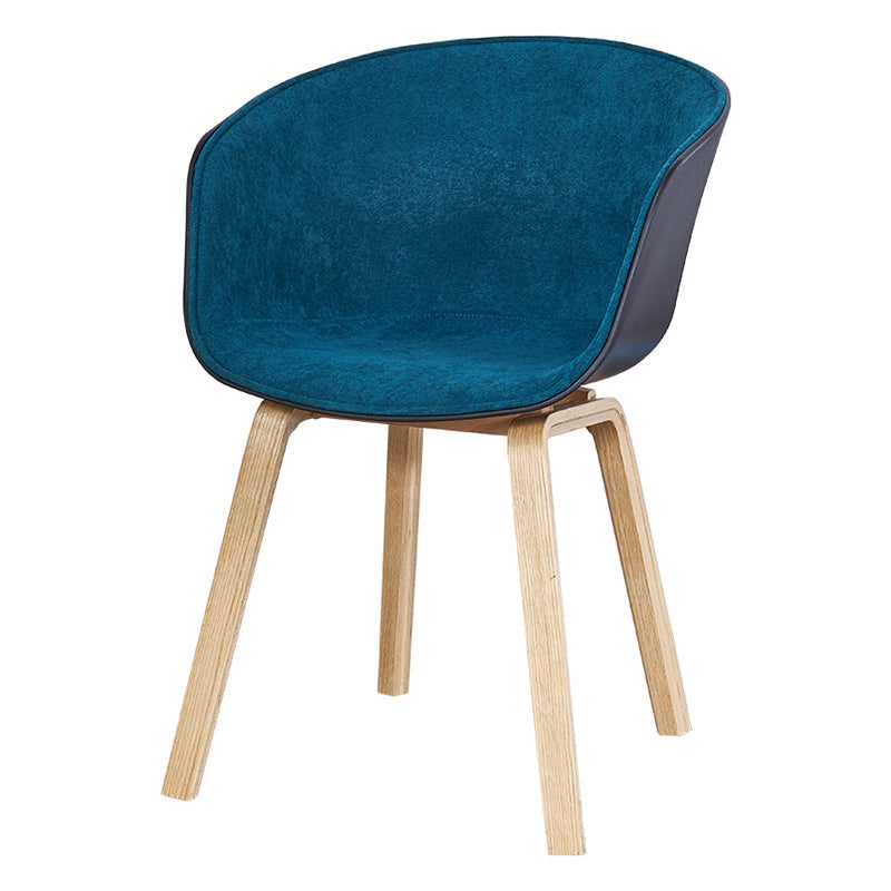 Modern Style Dining Chairs Dining Armless Side Chair with Wooden Legs Army Green 1 Piece Clearhalo ' kitchen&dining_furn' 'Dining Chairs' 'Dining Tables & Seating' 'dining_chair' 'furn' 'furn_dining_chair' 'Furniture' 'furniture_dining_chair' 'Kitchen & Dining Furniture' 'kitchen' 4546443