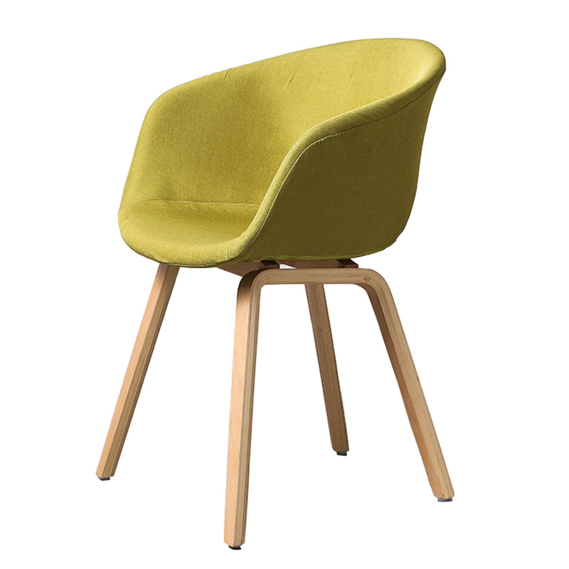 Modern Style Dining Chairs Dining Armless Side Chair with Wooden Legs Green 1 Piece Clearhalo ' kitchen&dining_furn' 'Dining Chairs' 'Dining Tables & Seating' 'dining_chair' 'furn' 'furn_dining_chair' 'Furniture' 'furniture_dining_chair' 'Kitchen & Dining Furniture' 'kitchen' 4546454