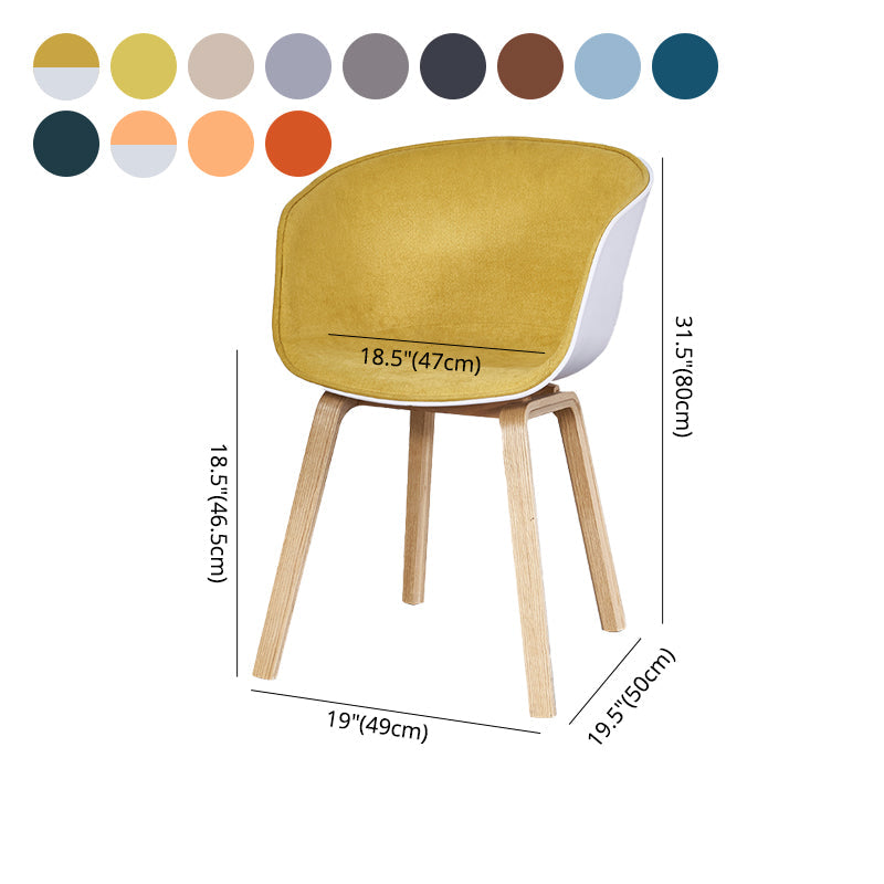 Modern Style Dining Chairs Dining Armless Side Chair with Wooden Legs Clearhalo ' kitchen&dining_furn' 'Dining Chairs' 'Dining Tables & Seating' 'dining_chair' 'furn' 'furn_dining_chair' 'Furniture' 'furniture_dining_chair' 'Kitchen & Dining Furniture' 'kitchen' 4546458