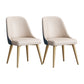Nordic Design Faux Leather Dining Chairs Solid Back Armless Dining Chair White 2 Piece Set Clearhalo ' kitchen&dining_furn' 'Dining Chairs' 'Dining Tables & Seating' 'dining_chair' 'furn' 'furn_dining_chair' 'Furniture' 'furniture_dining_chair' 'Kitchen & Dining Furniture' 'kitchen' 4546513