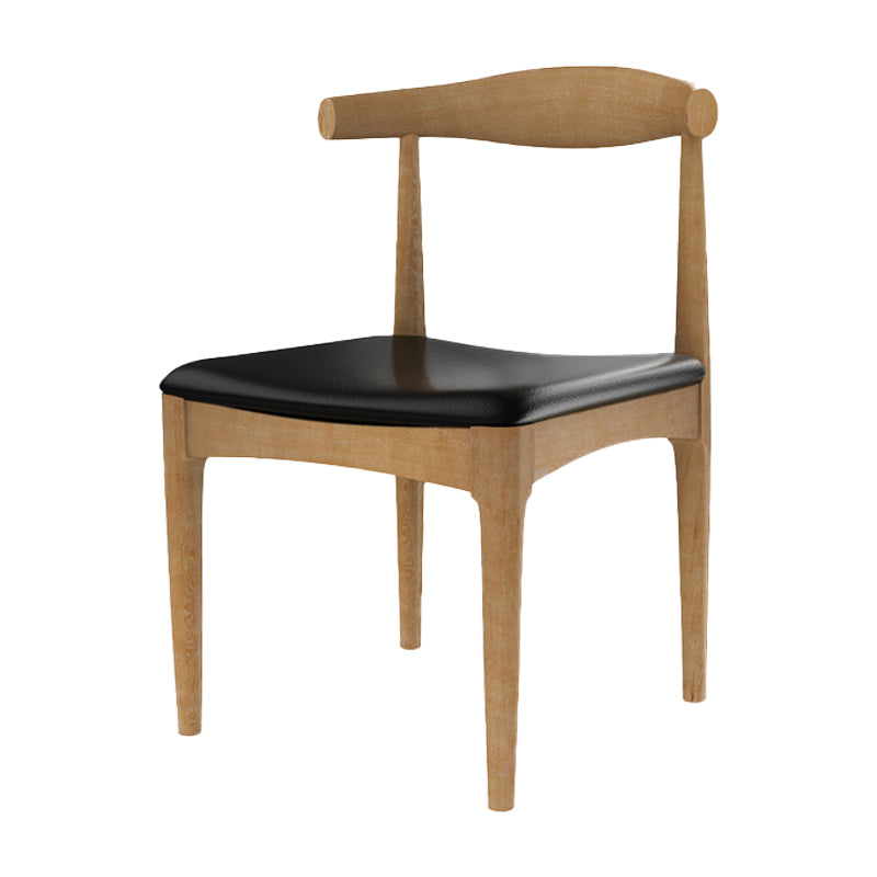 Modern Dining Open Back Chairs Dining Armless Side Chairs with Wooden Legs Natural 1 Piece Clearhalo ' kitchen&dining_furn' 'Dining Chairs' 'Dining Tables & Seating' 'dining_chair' 'furn' 'furn_dining_chair' 'Furniture' 'furniture_dining_chair' 'Kitchen & Dining Furniture' 'kitchen' 4546532