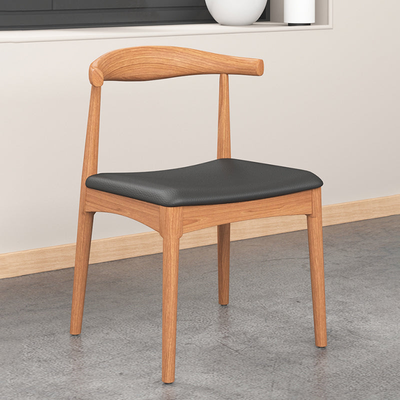 Modern Dining Open Back Chairs Dining Armless Side Chairs with Wooden Legs Clearhalo ' kitchen&dining_furn' 'Dining Chairs' 'Dining Tables & Seating' 'dining_chair' 'furn' 'furn_dining_chair' 'Furniture' 'furniture_dining_chair' 'Kitchen & Dining Furniture' 'kitchen' 4546533