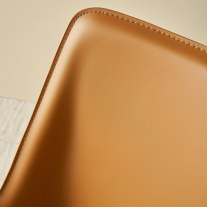 Contemporary Metal Dining Arm Chair Leather Dining Side Chairs for Restaurant Use Clearhalo ' kitchen&dining_furn' 'Dining Chairs' 'Dining Tables & Seating' 'dining_chair' 'furn' 'furn_dining_chair' 'Furniture' 'furniture_dining_chair' 'Kitchen & Dining Furniture' 'kitchen' 4546567