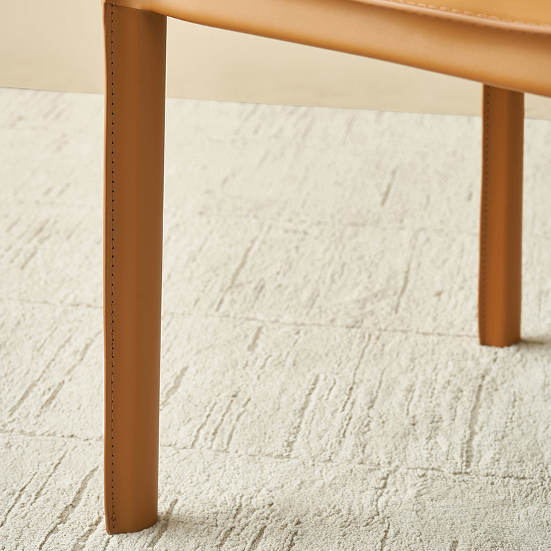 Contemporary Metal Dining Arm Chair Leather Dining Side Chairs for Restaurant Use Clearhalo ' kitchen&dining_furn' 'Dining Chairs' 'Dining Tables & Seating' 'dining_chair' 'furn' 'furn_dining_chair' 'Furniture' 'furniture_dining_chair' 'Kitchen & Dining Furniture' 'kitchen' 4546571