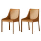 Contemporary Metal Dining Arm Chair Leather Dining Side Chairs for Restaurant Use Light Brown 2 Piece Set Clearhalo ' kitchen&dining_furn' 'Dining Chairs' 'Dining Tables & Seating' 'dining_chair' 'furn' 'furn_dining_chair' 'Furniture' 'furniture_dining_chair' 'Kitchen & Dining Furniture' 'kitchen' 4546574