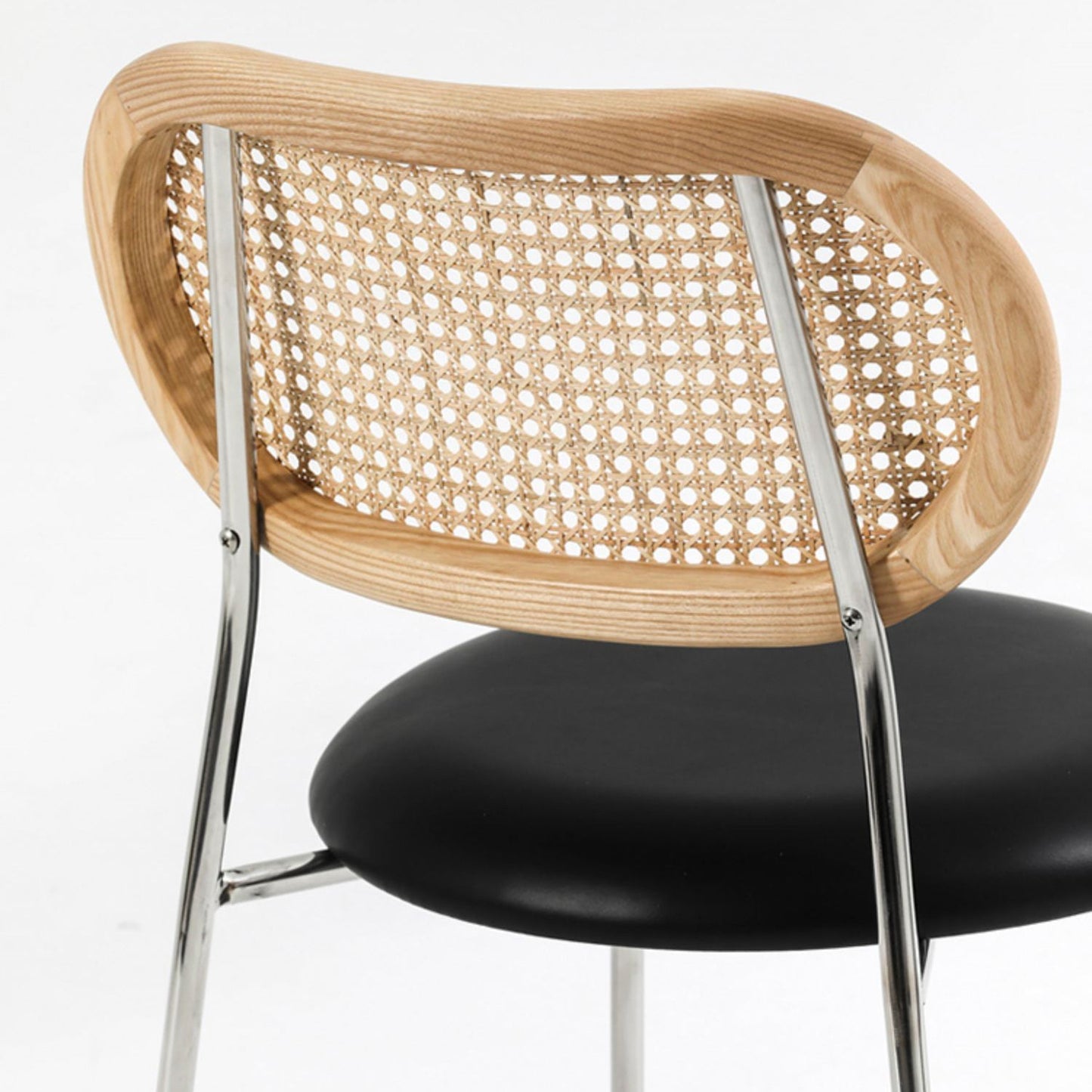 Industrial Design Armless Side Chairs PU Leather Open Back Dining Chairs Clearhalo ' kitchen&dining_furn' 'Dining Chairs' 'Dining Tables & Seating' 'dining_chair' 'furn' 'furn_dining_chair' 'Furniture' 'furniture_dining_chair' 'Kitchen & Dining Furniture' 'kitchen' 4546591