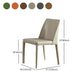 Contemporary Metal Dining Armless Chair Leather Dining Side Chair for Restaurant Use Clearhalo ' kitchen&dining_furn' 'Dining Chairs' 'Dining Tables & Seating' 'dining_chair' 'furn' 'furn_dining_chair' 'Furniture' 'furniture_dining_chair' 'Kitchen & Dining Furniture' 'kitchen' 4546618