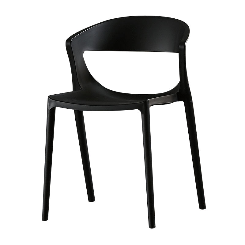 Modern Dining and Accent Chairs Indoor-Outdoor Plastic Open Back Side Chair Clearhalo ' kitchen&dining_furn' 'Dining Chairs' 'Dining Tables & Seating' 'dining_chair' 'Furniture' 'furniture_dining_chair' 'Kitchen & Dining Furniture' 'kitchen' 4546628