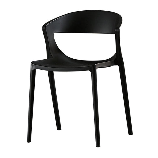 Modern Dining and Accent Chairs Indoor-Outdoor Plastic Open Back Side Chair Clearhalo ' kitchen&dining_furn' 'Dining Chairs' 'Dining Tables & Seating' 'dining_chair' 'Furniture' 'furniture_dining_chair' 'Kitchen & Dining Furniture' 'kitchen' 4546628
