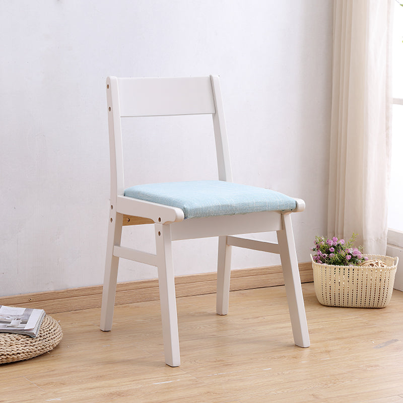 Modern Dining Open Back Chairs Dining Armless Side Chair with Wooden Legs Light Blue 1 Piece Clearhalo ' kitchen&dining_furn' 'Dining Chairs' 'Dining Tables & Seating' 'dining_chair' 'furn' 'furn_dining_chair' 'Furniture' 'furniture_dining_chair' 'Kitchen & Dining Furniture' 'kitchen' 4546657