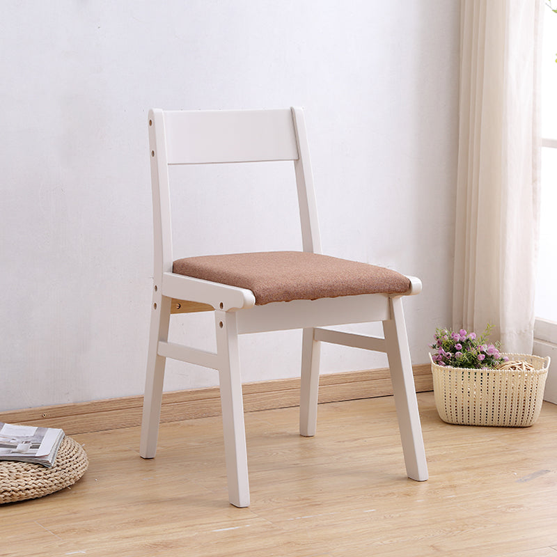 Modern Dining Open Back Chairs Dining Armless Side Chair with Wooden Legs Light Coffee 1 Piece Clearhalo ' kitchen&dining_furn' 'Dining Chairs' 'Dining Tables & Seating' 'dining_chair' 'furn' 'furn_dining_chair' 'Furniture' 'furniture_dining_chair' 'Kitchen & Dining Furniture' 'kitchen' 4546660