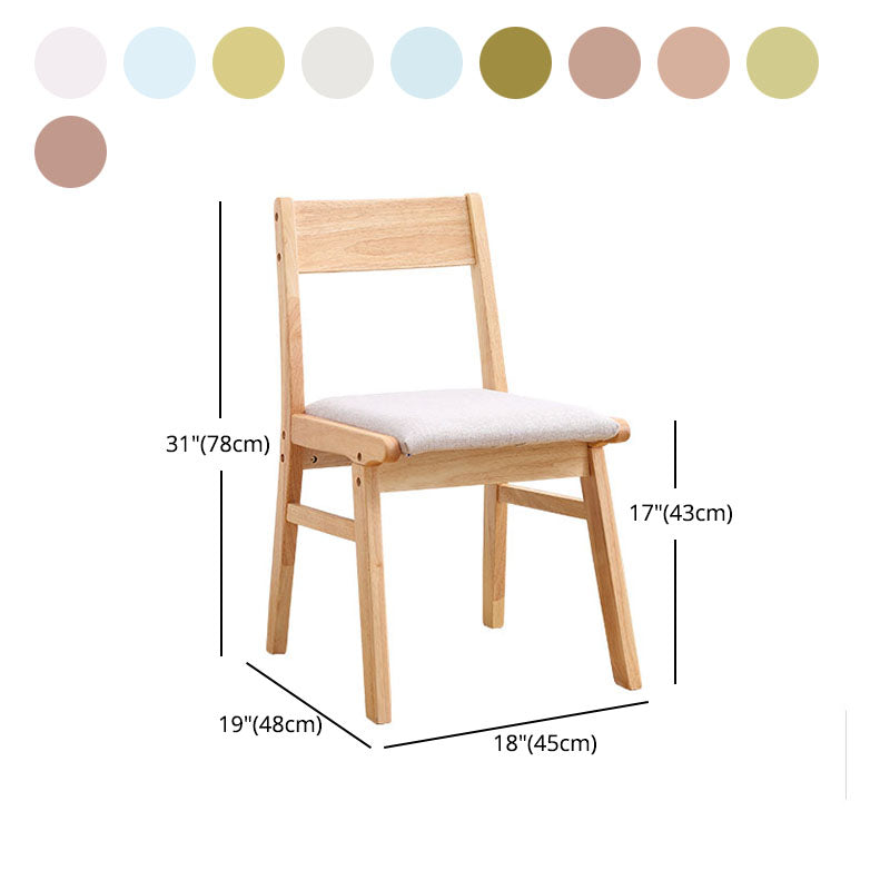 Modern Dining Open Back Chairs Dining Armless Side Chair with Wooden Legs Clearhalo ' kitchen&dining_furn' 'Dining Chairs' 'Dining Tables & Seating' 'dining_chair' 'furn' 'furn_dining_chair' 'Furniture' 'furniture_dining_chair' 'Kitchen & Dining Furniture' 'kitchen' 4546662