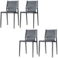 Industrial Design Leather Dining Side Armless Chairs Solid Back Chair Grey 4 Piece Set Clearhalo ' kitchen&dining_furn' 'Dining Chairs' 'Dining Tables & Seating' 'dining_chair' 'furn' 'furn_dining_chair' 'Furniture' 'furniture_dining_chair' 'Kitchen & Dining Furniture' 'kitchen' 4546668
