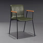 Scandinavian Design Solid Back Arm Side Chair Leather Dining Side Chair Green 1 Piece Black Clearhalo ' kitchen&dining_furn' 'Dining Chairs' 'Dining Tables & Seating' 'dining_chair' 'furn' 'furn_dining_chair' 'Furniture' 'furniture_dining_chair' 'Kitchen & Dining Furniture' 'kitchen' 4546715