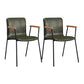 Scandinavian Design Solid Back Arm Side Chair Leather Dining Side Chair Green 2 Piece Set Black Clearhalo ' kitchen&dining_furn' 'Dining Chairs' 'Dining Tables & Seating' 'dining_chair' 'furn' 'furn_dining_chair' 'Furniture' 'furniture_dining_chair' 'Kitchen & Dining Furniture' 'kitchen' 4546716