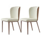 Contemporary Dining Chairs Dining Armless Side Chairs with Metal Legs Off-White 2 Piece Set Clearhalo ' kitchen&dining_furn' 'Dining Chairs' 'Dining Tables & Seating' 'dining_chair' 'furn' 'furn_dining_chair' 'Furniture' 'furniture_dining_chair' 'Kitchen & Dining Furniture' 'kitchen' 4546734