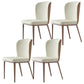 Contemporary Dining Chairs Dining Armless Side Chairs with Metal Legs Off-White 4 Piece Set Clearhalo ' kitchen&dining_furn' 'Dining Chairs' 'Dining Tables & Seating' 'dining_chair' 'furn' 'furn_dining_chair' 'Furniture' 'furniture_dining_chair' 'Kitchen & Dining Furniture' 'kitchen' 4546736