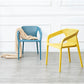Plastic Scandinavian Kitchen Dining Room Chair Solid Back Armchair Clearhalo ' kitchen&dining_furn' 'Dining Chairs' 'Dining Tables & Seating' 'dining_chair' 'furn' 'furn_dining_chair' 'Furniture' 'furniture_dining_chair' 'Kitchen & Dining Furniture' 'kitchen' 4546790