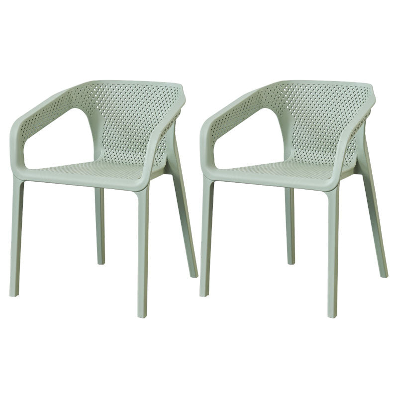 Plastic Scandinavian Kitchen Dining Room Chair Solid Back Armchair Light Green 2 Piece Set Clearhalo ' kitchen&dining_furn' 'Dining Chairs' 'Dining Tables & Seating' 'dining_chair' 'furn' 'furn_dining_chair' 'Furniture' 'furniture_dining_chair' 'Kitchen & Dining Furniture' 'kitchen' 4546791