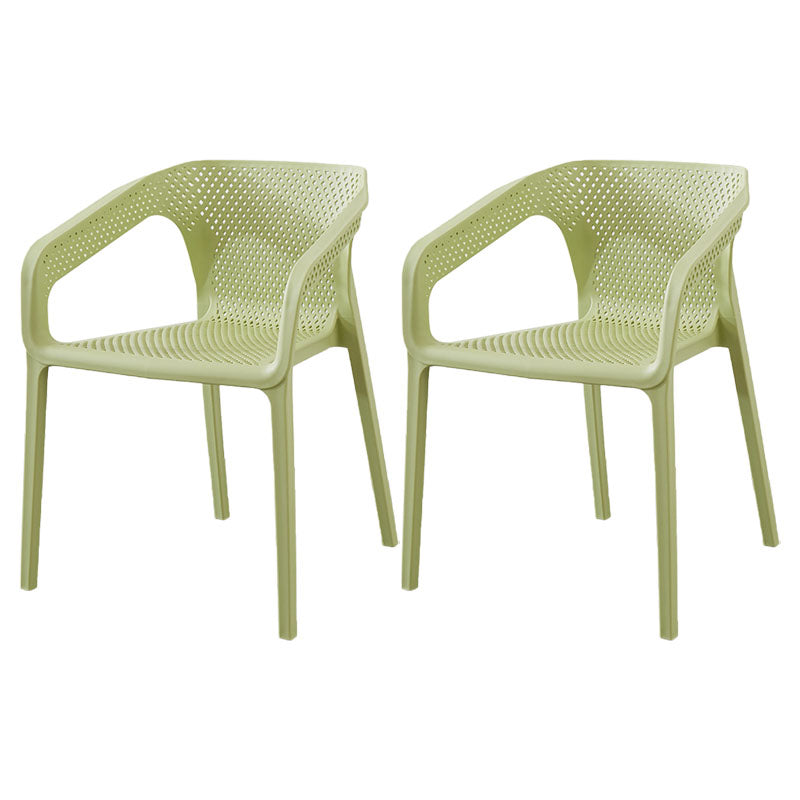 Plastic Scandinavian Kitchen Dining Room Chair Solid Back Armchair Green 2 Piece Set Clearhalo ' kitchen&dining_furn' 'Dining Chairs' 'Dining Tables & Seating' 'dining_chair' 'furn' 'furn_dining_chair' 'Furniture' 'furniture_dining_chair' 'Kitchen & Dining Furniture' 'kitchen' 4546797
