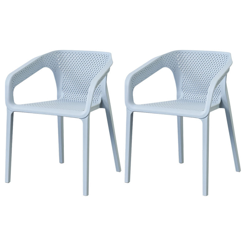 Plastic Scandinavian Kitchen Dining Room Chair Solid Back Armchair Light Blue 2 Piece Set Clearhalo ' kitchen&dining_furn' 'Dining Chairs' 'Dining Tables & Seating' 'dining_chair' 'furn' 'furn_dining_chair' 'Furniture' 'furniture_dining_chair' 'Kitchen & Dining Furniture' 'kitchen' 4546830