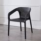 Plastic Scandinavian Kitchen Dining Room Chair Solid Back Armchair Black 1 Piece Clearhalo ' kitchen&dining_furn' 'Dining Chairs' 'Dining Tables & Seating' 'dining_chair' 'furn' 'furn_dining_chair' 'Furniture' 'furniture_dining_chair' 'Kitchen & Dining Furniture' 'kitchen' 4546832