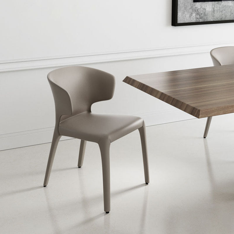 Contemporary Faux Leather Dining Chair Metal Dining Chairs for Restaurant Use Clearhalo ' kitchen&dining_furn' 'Dining Chairs' 'Dining Tables & Seating' 'dining_chair' 'furn' 'furn_dining_chair' 'Furniture' 'furniture_dining_chair' 'Kitchen & Dining Furniture' 'kitchen' 4546847