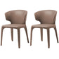 Contemporary Faux Leather Dining Chair Metal Dining Chairs for Restaurant Use Coffee 2 Piece Set Clearhalo ' kitchen&dining_furn' 'Dining Chairs' 'Dining Tables & Seating' 'dining_chair' 'furn' 'furn_dining_chair' 'Furniture' 'furniture_dining_chair' 'Kitchen & Dining Furniture' 'kitchen' 4546848