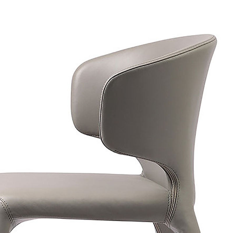 Contemporary Faux Leather Dining Chair Metal Dining Chairs for Restaurant Use Clearhalo ' kitchen&dining_furn' 'Dining Chairs' 'Dining Tables & Seating' 'dining_chair' 'furn' 'furn_dining_chair' 'Furniture' 'furniture_dining_chair' 'Kitchen & Dining Furniture' 'kitchen' 4546852