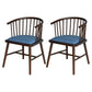 Contemporary Homestay Wood Arm Chair Matte Finish Windsor Back Dining Chair Light Blue 2 Piece Set Clearhalo ' kitchen&dining_furn' 'Dining Chairs' 'Dining Tables & Seating' 'dining_chair' 'furn' 'furn_dining_chair' 'Furniture' 'furniture_dining_chair' 'Kitchen & Dining Furniture' 'kitchen' 4546857