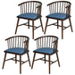 Contemporary Homestay Wood Arm Chair Matte Finish Windsor Back Dining Chair Light Blue 4 Piece Set Clearhalo ' kitchen&dining_furn' 'Dining Chairs' 'Dining Tables & Seating' 'dining_chair' 'furn' 'furn_dining_chair' 'Furniture' 'furniture_dining_chair' 'Kitchen & Dining Furniture' 'kitchen' 4546860