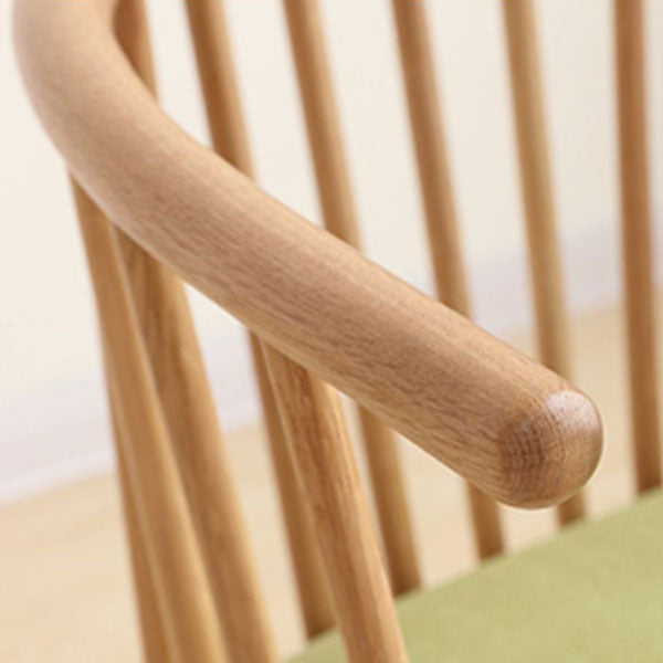 Contemporary Homestay Wood Arm Chair Matte Finish Windsor Back Dining Chair Clearhalo ' kitchen&dining_furn' 'Dining Chairs' 'Dining Tables & Seating' 'dining_chair' 'furn' 'furn_dining_chair' 'Furniture' 'furniture_dining_chair' 'Kitchen & Dining Furniture' 'kitchen' 4546865