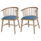Contemporary Homestay Wood Arm Chair Matte Finish Windsor Back Dining Chair Denim Blue 2 Piece Set Clearhalo ' kitchen&dining_furn' 'Dining Chairs' 'Dining Tables & Seating' 'dining_chair' 'furn' 'furn_dining_chair' 'Furniture' 'furniture_dining_chair' 'Kitchen & Dining Furniture' 'kitchen' 4546869