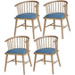 Contemporary Homestay Wood Arm Chair Matte Finish Windsor Back Dining Chair Denim Blue 4 Piece Set Clearhalo ' kitchen&dining_furn' 'Dining Chairs' 'Dining Tables & Seating' 'dining_chair' 'furn' 'furn_dining_chair' 'Furniture' 'furniture_dining_chair' 'Kitchen & Dining Furniture' 'kitchen' 4546871