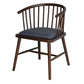 Contemporary Homestay Wood Arm Chair Matte Finish Windsor Back Dining Chair Dark Gray 1 Piece Clearhalo ' kitchen&dining_furn' 'Dining Chairs' 'Dining Tables & Seating' 'dining_chair' 'furn' 'furn_dining_chair' 'Furniture' 'furniture_dining_chair' 'Kitchen & Dining Furniture' 'kitchen' 4546877