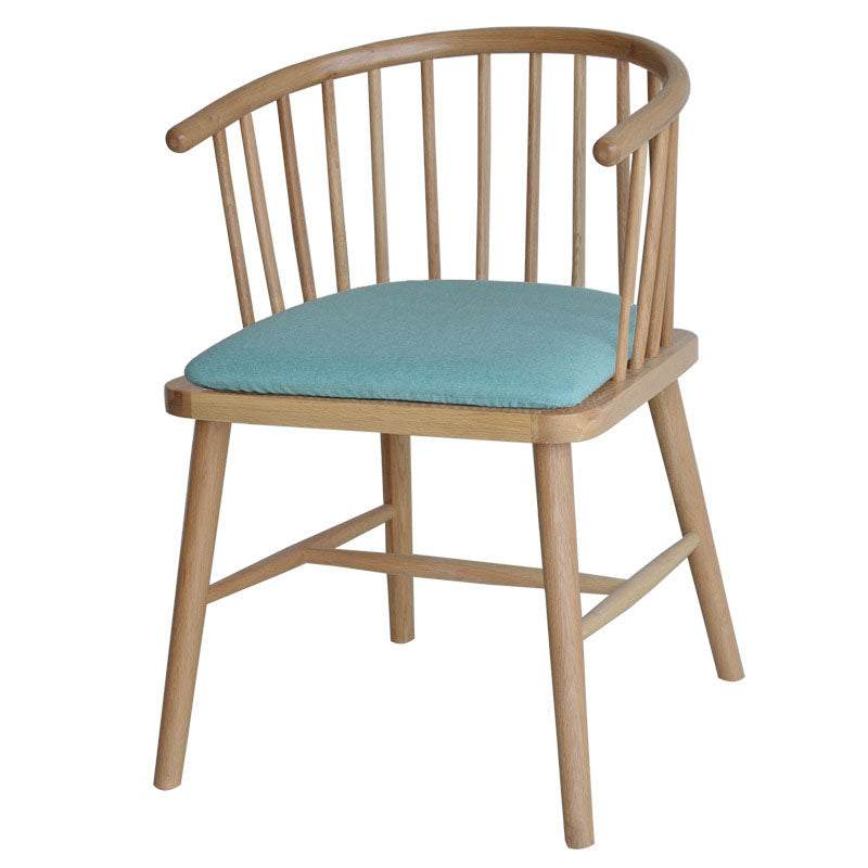 Contemporary Homestay Wood Arm Chair Matte Finish Windsor Back Dining Chair Pea Green 1 Piece Clearhalo ' kitchen&dining_furn' 'Dining Chairs' 'Dining Tables & Seating' 'dining_chair' 'furn' 'furn_dining_chair' 'Furniture' 'furniture_dining_chair' 'Kitchen & Dining Furniture' 'kitchen' 4546880
