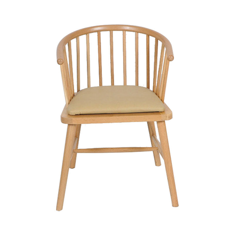 Contemporary Homestay Wood Arm Chair Matte Finish Windsor Back Dining Chair Camel 1 Piece Clearhalo ' kitchen&dining_furn' 'Dining Chairs' 'Dining Tables & Seating' 'dining_chair' 'furn' 'furn_dining_chair' 'Furniture' 'furniture_dining_chair' 'Kitchen & Dining Furniture' 'kitchen' 4546886