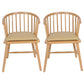 Contemporary Homestay Wood Arm Chair Matte Finish Windsor Back Dining Chair Camel 2 Piece Set Clearhalo ' kitchen&dining_furn' 'Dining Chairs' 'Dining Tables & Seating' 'dining_chair' 'furn' 'furn_dining_chair' 'Furniture' 'furniture_dining_chair' 'Kitchen & Dining Furniture' 'kitchen' 4546887