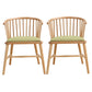 Contemporary Homestay Wood Arm Chair Matte Finish Windsor Back Dining Chair Light Green 2 Piece Set Clearhalo ' kitchen&dining_furn' 'Dining Chairs' 'Dining Tables & Seating' 'dining_chair' 'furn' 'furn_dining_chair' 'Furniture' 'furniture_dining_chair' 'Kitchen & Dining Furniture' 'kitchen' 4546890