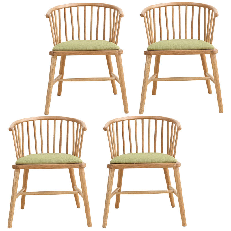 Contemporary Homestay Wood Arm Chair Matte Finish Windsor Back Dining Chair Light Green 4 Piece Set Clearhalo ' kitchen&dining_furn' 'Dining Chairs' 'Dining Tables & Seating' 'dining_chair' 'furn' 'furn_dining_chair' 'Furniture' 'furniture_dining_chair' 'Kitchen & Dining Furniture' 'kitchen' 4546891