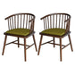 Contemporary Homestay Wood Arm Chair Matte Finish Windsor Back Dining Chair Avocado Green 2 Piece Set Clearhalo ' kitchen&dining_furn' 'Dining Chairs' 'Dining Tables & Seating' 'dining_chair' 'furn' 'furn_dining_chair' 'Furniture' 'furniture_dining_chair' 'Kitchen & Dining Furniture' 'kitchen' 4546893