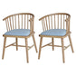 Contemporary Homestay Wood Arm Chair Matte Finish Windsor Back Dining Chair Sky Blue 2 Piece Set Clearhalo ' kitchen&dining_furn' 'Dining Chairs' 'Dining Tables & Seating' 'dining_chair' 'furn' 'furn_dining_chair' 'Furniture' 'furniture_dining_chair' 'Kitchen & Dining Furniture' 'kitchen' 4546899