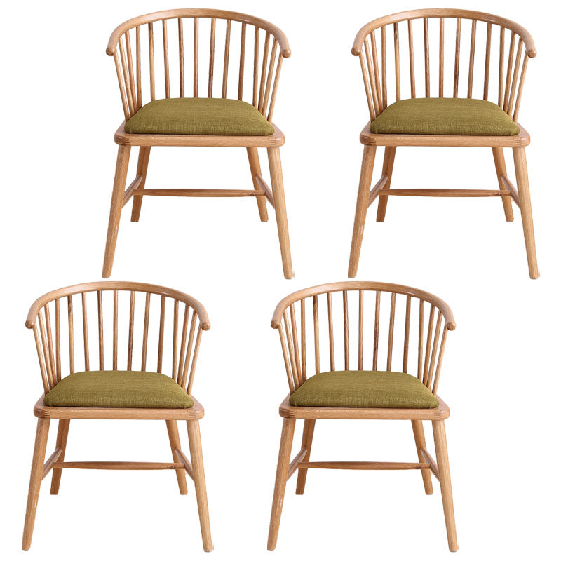Contemporary Homestay Wood Arm Chair Matte Finish Windsor Back Dining Chair Fruit Green 4 Piece Set Clearhalo ' kitchen&dining_furn' 'Dining Chairs' 'Dining Tables & Seating' 'dining_chair' 'furn' 'furn_dining_chair' 'Furniture' 'furniture_dining_chair' 'Kitchen & Dining Furniture' 'kitchen' 4546903