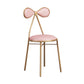 Nordic Design Armless Side Chair Open Back Leather Dining Side Chair Pink 1 Piece Clearhalo ' kitchen&dining_furn' 'Dining Chairs' 'Dining Tables & Seating' 'dining_chair' 'furn' 'furn_dining_chair' 'Furniture' 'furniture_dining_chair' 'Kitchen & Dining Furniture' 'kitchen' 4546915