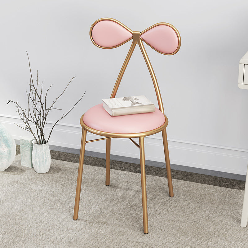 Nordic Design Armless Side Chair Open Back Leather Dining Side Chair Clearhalo ' kitchen&dining_furn' 'Dining Chairs' 'Dining Tables & Seating' 'dining_chair' 'furn' 'furn_dining_chair' 'Furniture' 'furniture_dining_chair' 'Kitchen & Dining Furniture' 'kitchen' 4546919