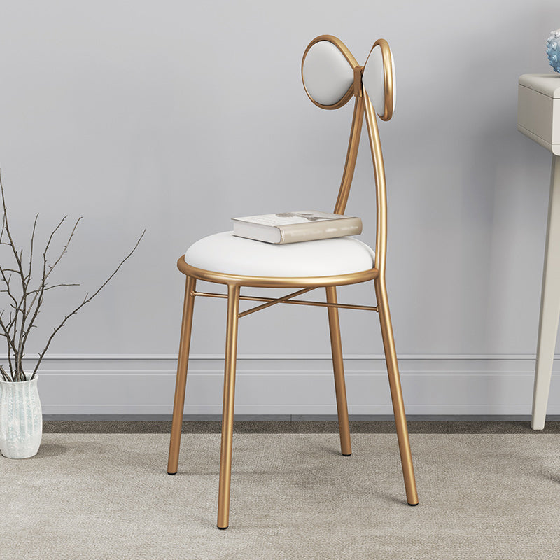 Nordic Design Armless Side Chair Open Back Leather Dining Side Chair Clearhalo ' kitchen&dining_furn' 'Dining Chairs' 'Dining Tables & Seating' 'dining_chair' 'furn' 'furn_dining_chair' 'Furniture' 'furniture_dining_chair' 'Kitchen & Dining Furniture' 'kitchen' 4546921