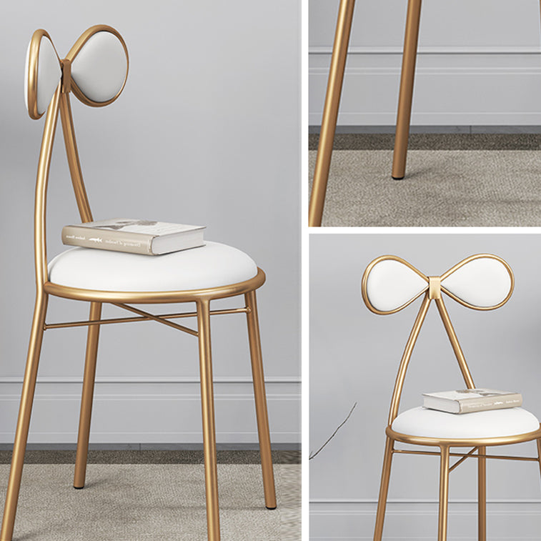 Nordic Design Armless Side Chair Open Back Leather Dining Side Chair Clearhalo ' kitchen&dining_furn' 'Dining Chairs' 'Dining Tables & Seating' 'dining_chair' 'furn' 'furn_dining_chair' 'Furniture' 'furniture_dining_chair' 'Kitchen & Dining Furniture' 'kitchen' 4546924