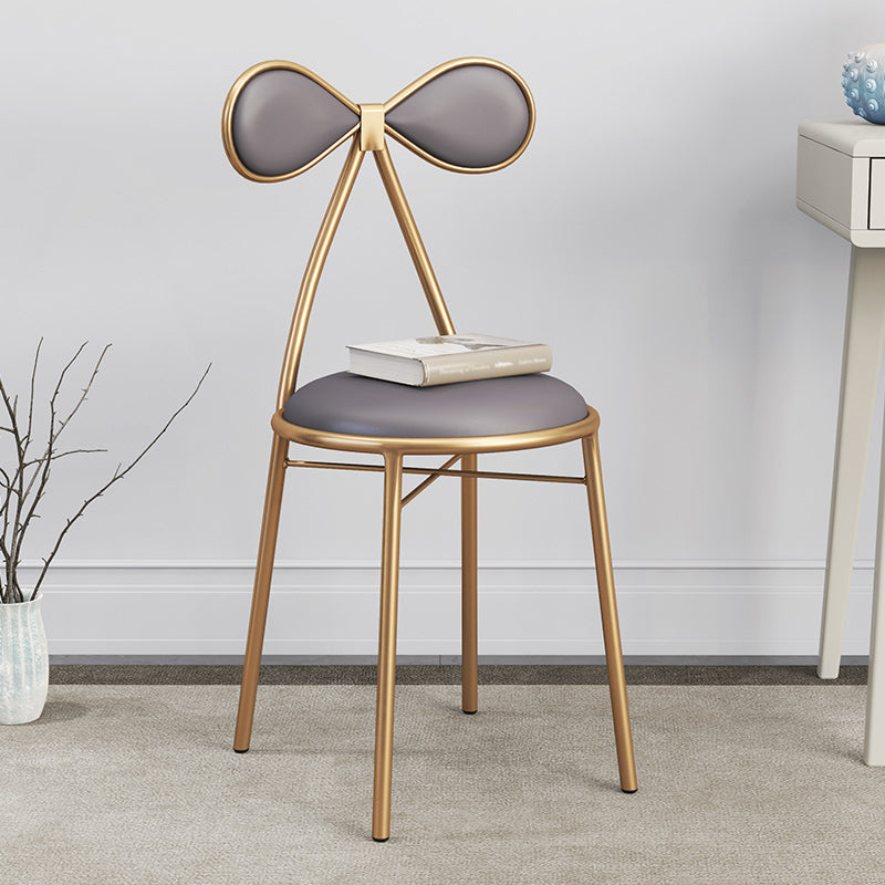 Nordic Design Armless Side Chair Open Back Leather Dining Side Chair Clearhalo ' kitchen&dining_furn' 'Dining Chairs' 'Dining Tables & Seating' 'dining_chair' 'furn' 'furn_dining_chair' 'Furniture' 'furniture_dining_chair' 'Kitchen & Dining Furniture' 'kitchen' 4546928