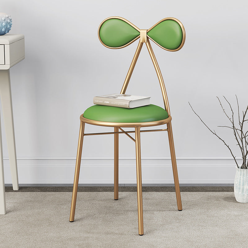 Nordic Design Armless Side Chair Open Back Leather Dining Side Chair Clearhalo ' kitchen&dining_furn' 'Dining Chairs' 'Dining Tables & Seating' 'dining_chair' 'furn' 'furn_dining_chair' 'Furniture' 'furniture_dining_chair' 'Kitchen & Dining Furniture' 'kitchen' 4546930